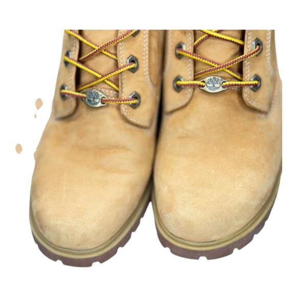 Timberland Women's Waterproof Padded Collar Chuckka Boots Wheat Tan Size 8M - Picture 2 of 14